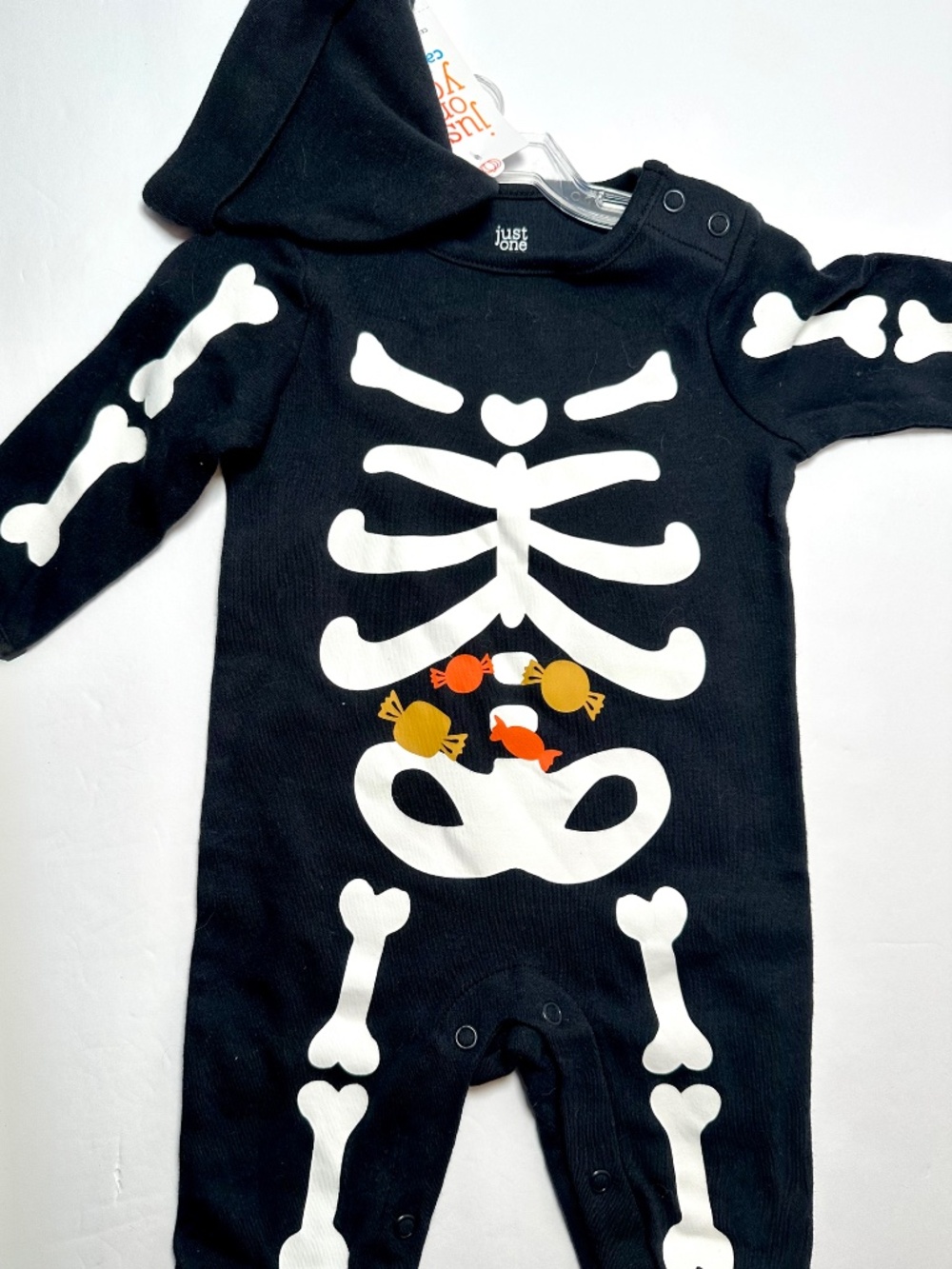 Carter’s Baby Skeleton Sleeper 3M NWT Halloween Footed Pajamas Costume - Picture 4 of 6